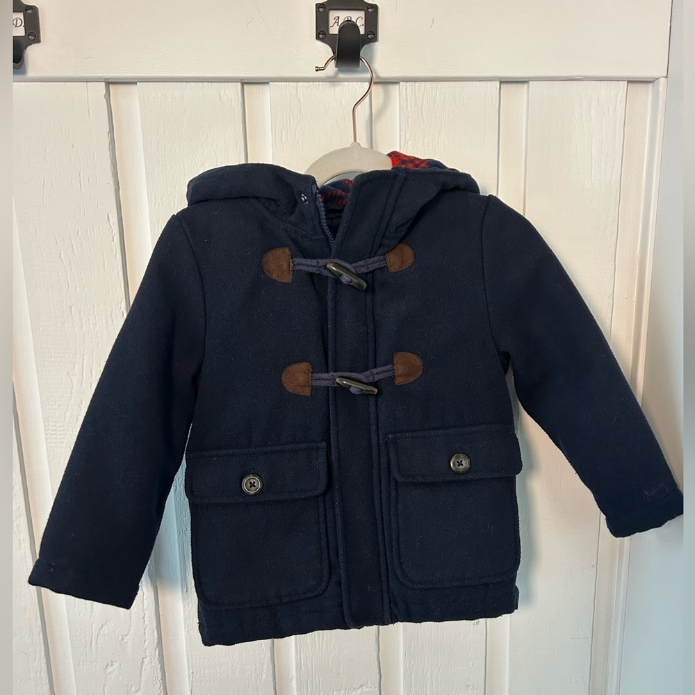 Adorable Navy Blue Kids Duffle Coat